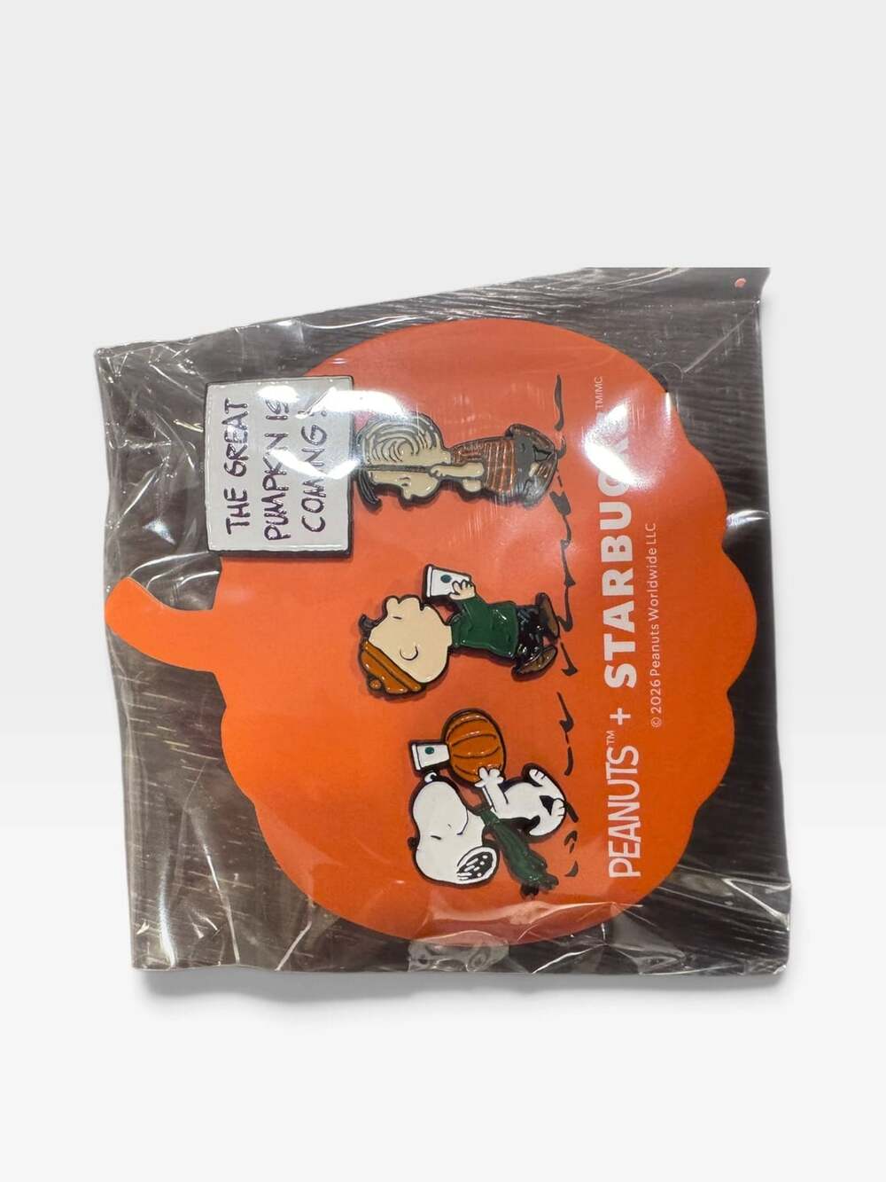 AUTHENTIC Starbucks x Peanuts Snoopy 2026 Enamel Pin Set Charlie Brown